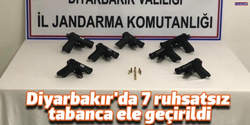 7 ruhsatsız tabanca ele geçirildi