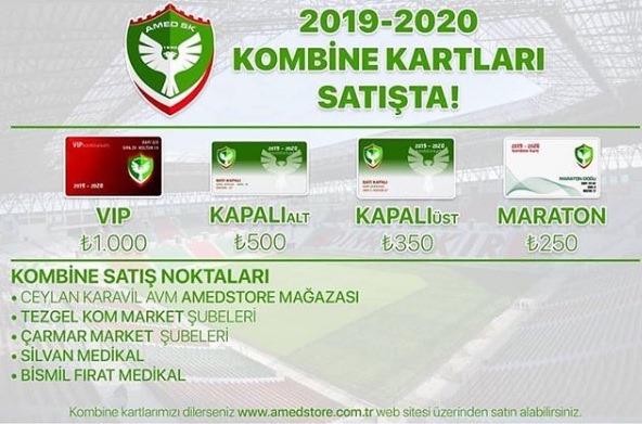 Amedspor, kombinesi satış dönemi başladı