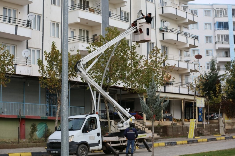 Aydınlatma direkleri çalışır hale getirildi