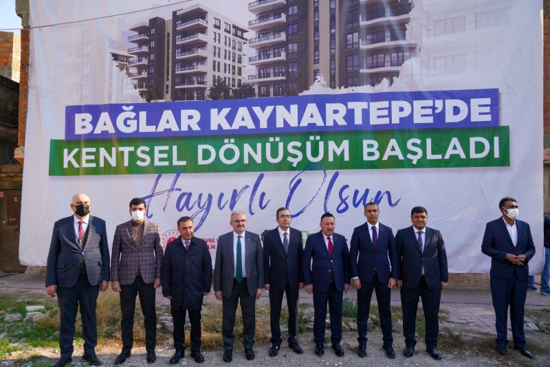 Bağlar Kaynartepe’de kentsel dönüşüm başladı 