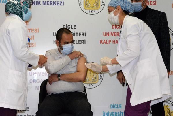 Çin aşısı Diyarbakır'da gönüllüler üzerinde uygulandı