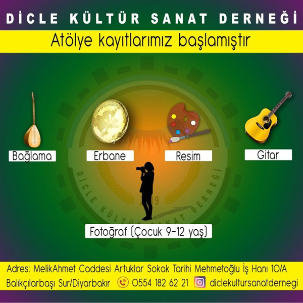 DİCLE KÜLTÜR VE SANAT DERNEĞİ’NDE EĞİTİM DÖNEMİ!