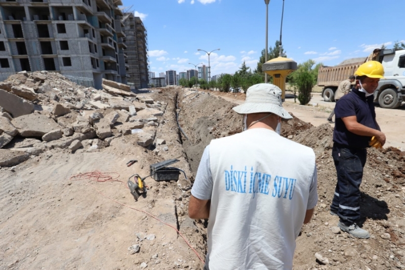 DİSKİ’den yeni yerleşim yerlerine içme suyu şebekesi 