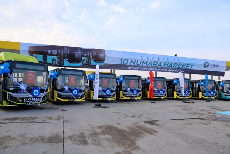 Diyarbakır’a 10 yeni otobüs