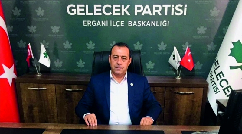 ERGANİ İLÇE BAŞKANI  PARTİSİNDEN İSTİFA ETTİ 