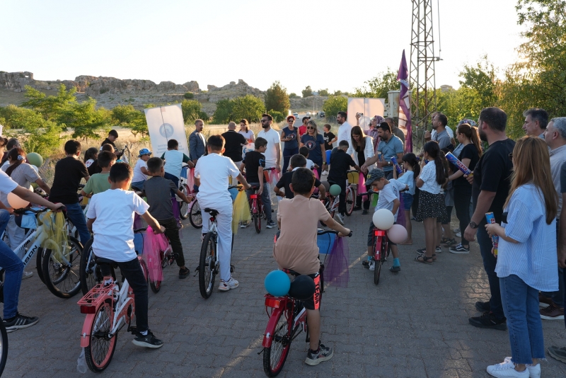 Ergani'de Çocuklar tarihe pedal çevirdi
