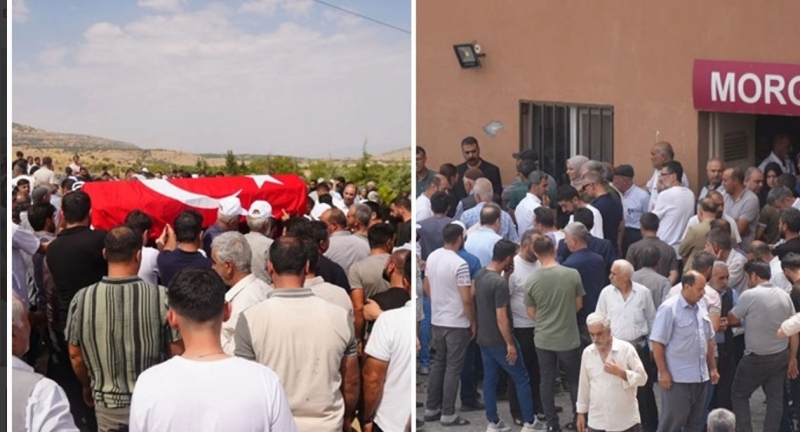Ergani'de itfaiyeci Haydar Öz son yolculuğuna uğurlandı