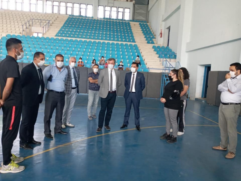Ergani'de Spor Tesislerine İnceleme