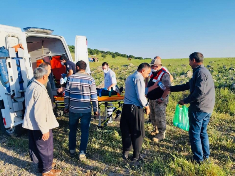 Ergani'de yamaç paraşütü kazası