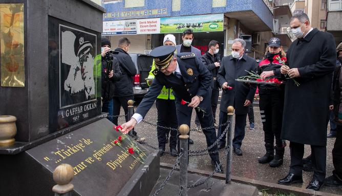 Gaffar Okkan ve arkadaşları vuruldukları yerde anıldı