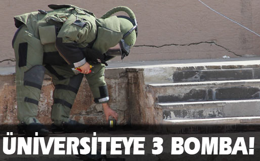 Aœniversitede bomba bulundu!