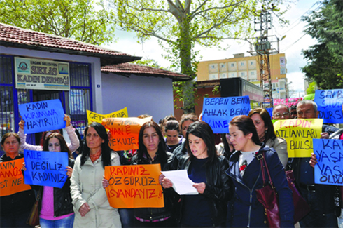 KADINLARDAN PROTESTO EYLEMi