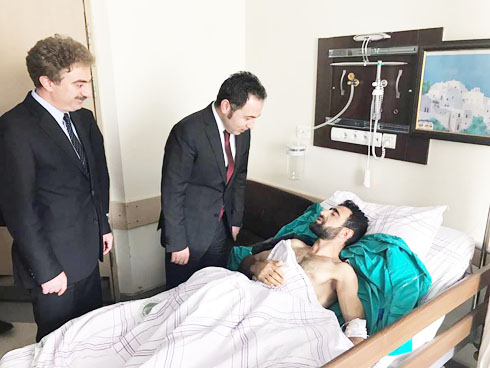 KAYMAKAM A‡OBANç™DAN HASTA ZiYARETi