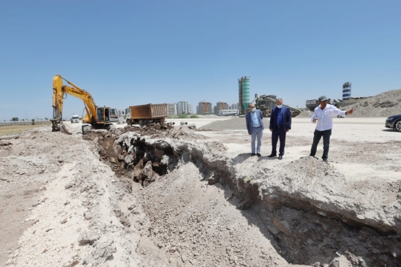 Mezopotamya Caddesi’nde altyapı çalışmaları başladı 