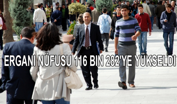 Ergani Nüfusu 116 Bin 282'ye Yükseldi