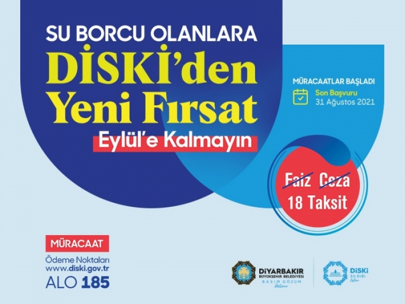 Su borcu olanlara yeni fırsat