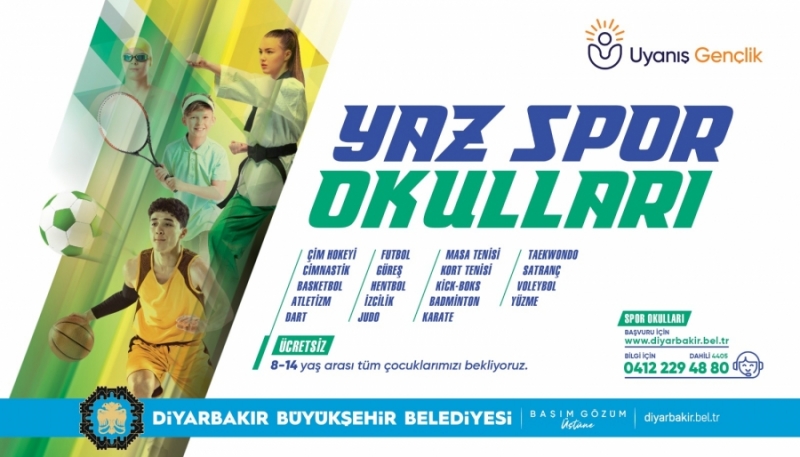 Ücretsiz Yaz Spor Okulları başlıyor 