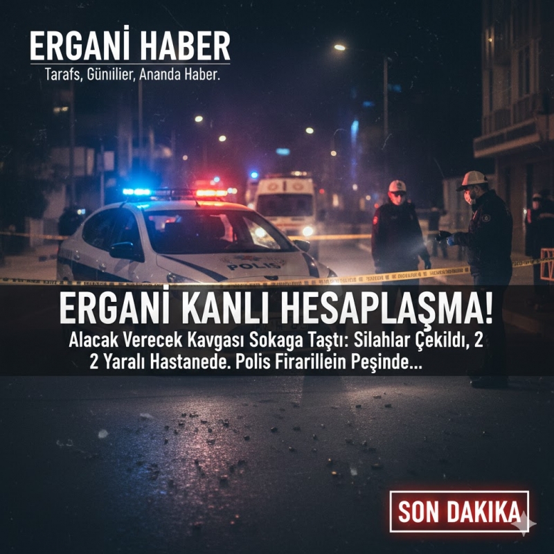 Ergani’de Silahlı Hesaplaşma: Sokak Ortasında Kurşunlar Yağdı!