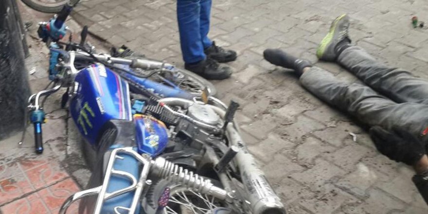 Ergani'de motosiklet kazası