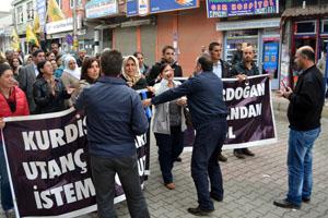 Ergani'de protesto engellendi