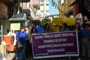 Ergani'de kadınlar 25 Kasım için yürüdü