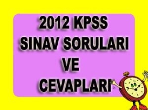 KPSS Sınav soruları açıklandı