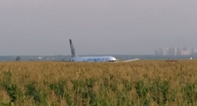 234 kişiyi taşıyan yolcu uçağı mısır tarlasına indi