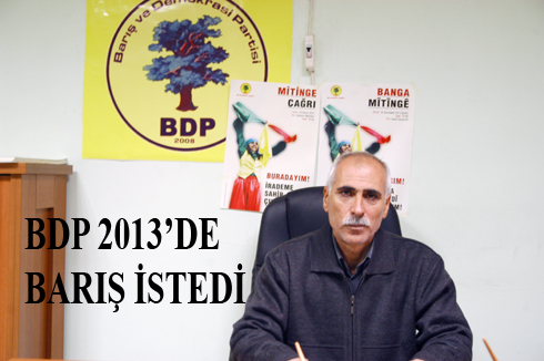 BDP 2013ç™DE BARIŞ iSTEDi
