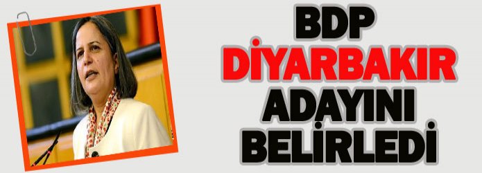 BDP Diyarbakır Büyükşehir için kararını verdi