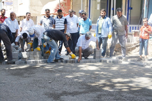 108 bin metre kare parke taşı döşenecek