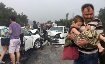 Bursa'da kaza: 18 yaralı
