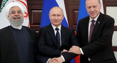 Cumhurbaşkanlığı'ndan Putin ve Ruhani'nin ziyaretine dair mesaj