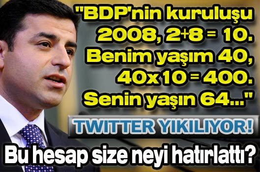 Demirtaş'tan Bahçeli'ye 'hesap'lı yanıt