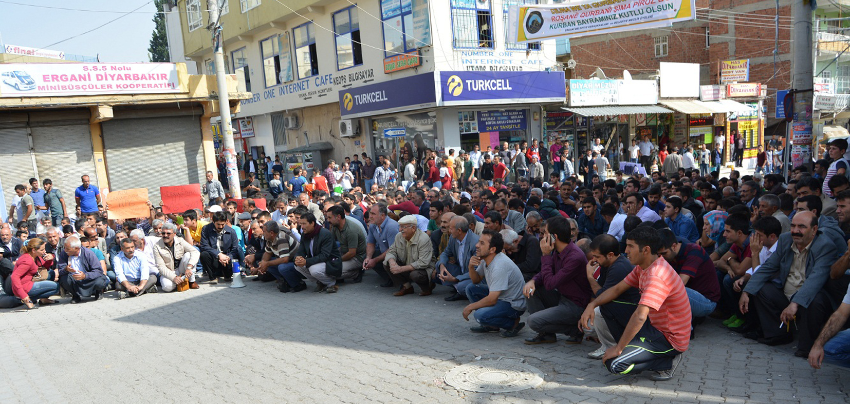 ERGANiç™DE IŞID PROTESTOSU