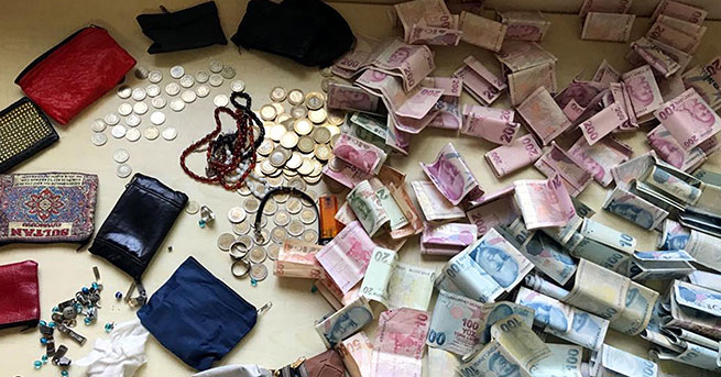 Dilencinin üzerinden çıktı