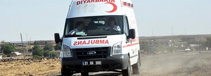 Diyarbakır'da inşaat işçileri kaza yaptı