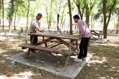 Ergani Millet Bahçesi’nde çalışmalarda sona gelindi 