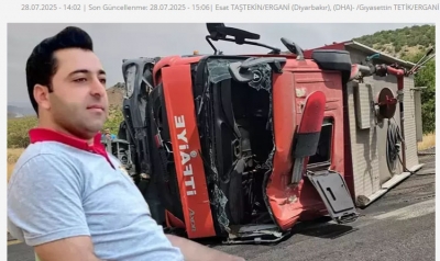 Ergani'de ağır yaralanan itfaiye eri hayatını kaybetti