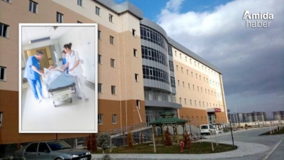 Ergani'de  bir kadın sokak ortasında doğum yaptı