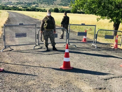 Ergani'de bir Mezra karantinaya alındı