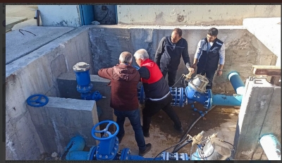 Ergani’de içme suyu iletim güvenliği teknik çalışmalarla güçlendirildi