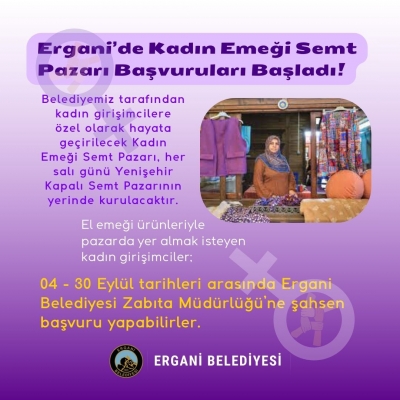 Ergani’de Kadın El Emeği  Pazarı Açıldı