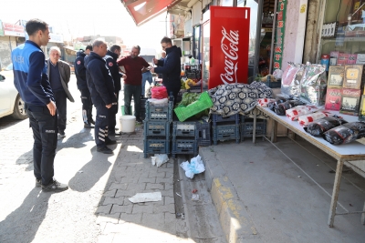 Ergani’de Kaldırım İşgali Denetimi
