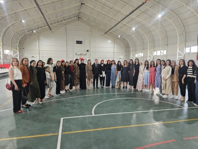 Ergani'de lise öğrencilerinden defile