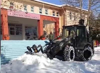 Ergani'de okul bahçeleri temizlendi