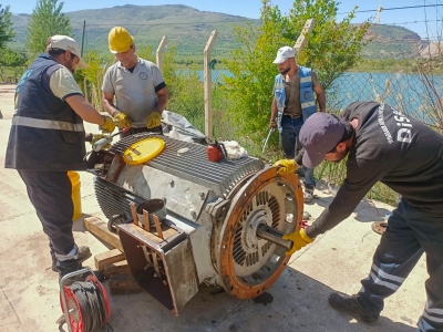 Ergani’de pompada revizyon süreci