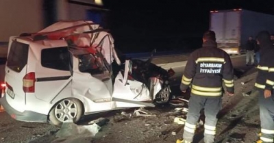 Erganili 2 kişi kazada hayatını kaybetti