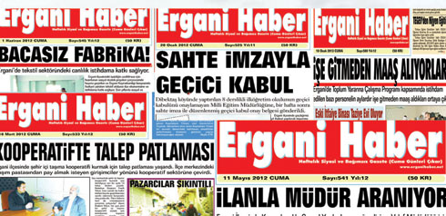 Ergani Haber Gazetesi 13 Yaşında