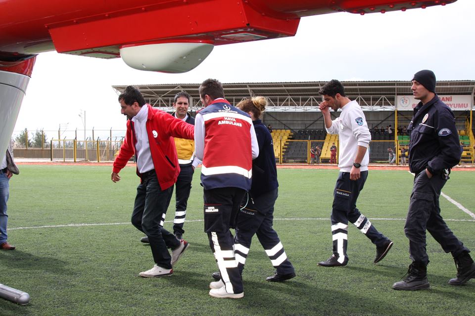 Erken Doğum Yapan Kadın Hava Ambulansıyla Nakledildi