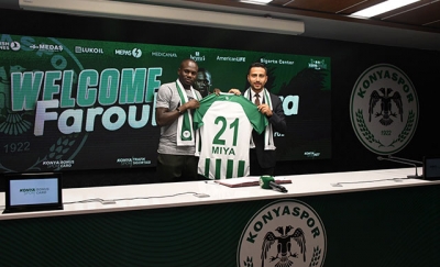 Konyaspor, Ugandalı oyuncu Farouk Miya ile 3 yıllık sözleşme imzaladı